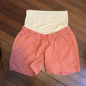 Maternity Peach Women's Athletic Shorts